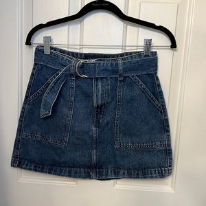 High rise denim jean skirt Aeropostale